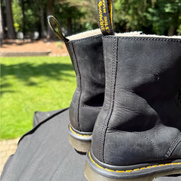 Dr. Martens Black Leather Boots, women size 10 - Picture 5 of 9